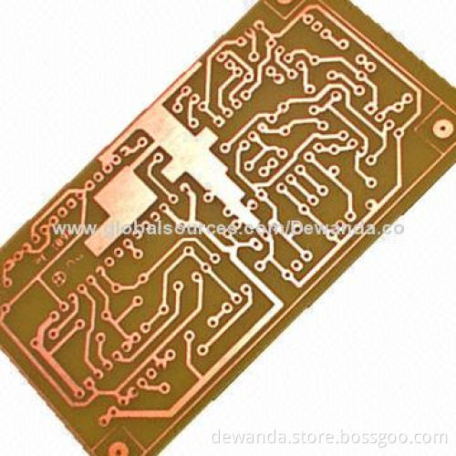 FR-4 PCB with Brown Solder Mask and White Legend from China